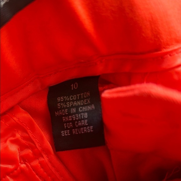 Grace Elements Orange Cropped Pants Sleek Design 314 - Picture 11 of 12